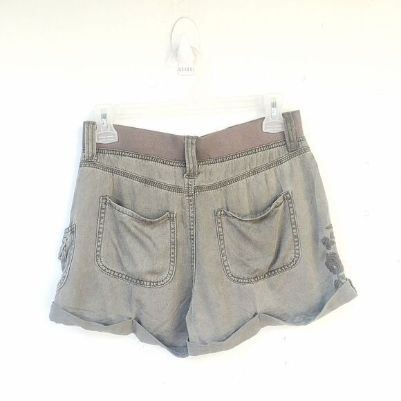 Shorts Boho XS Imbrodery Green Pants New - Picture 8 of 8